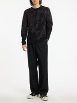 JOHN VARVATOS PYTHON JACQUARD SWEATER