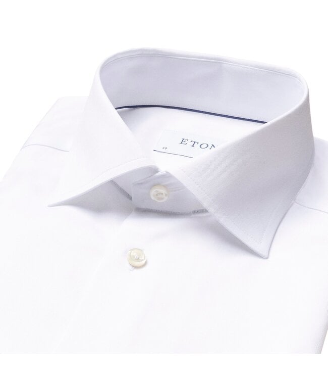 ETON White signature slim-fit Spread Collar Shirt