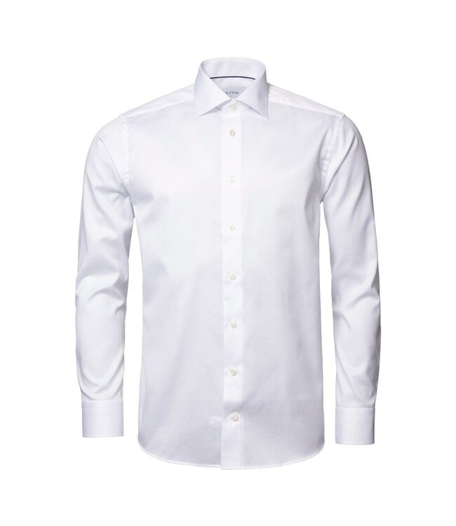 ETON White signature slim-fit Spread Collar Shirt