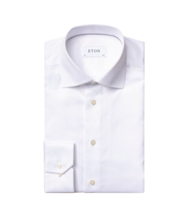 ETON White signature slim-fit Spread Collar Shirt
