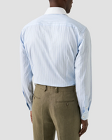 Eton Slim Fit Striped White Collar Signature Twill Shirt