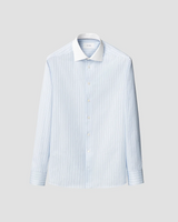 Eton Slim Fit Striped White Collar Signature Twill Shirt
