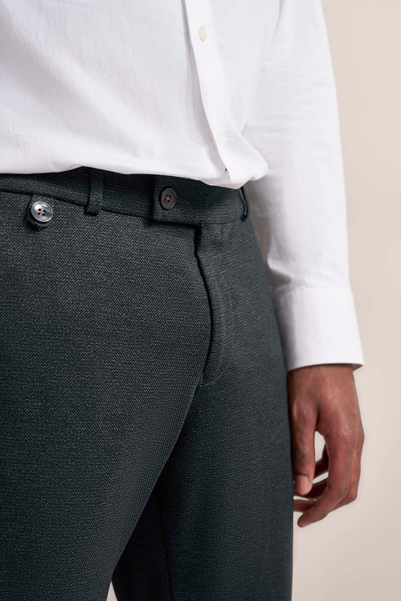 Bugatti Chinos with Modern cut in Dark Grey