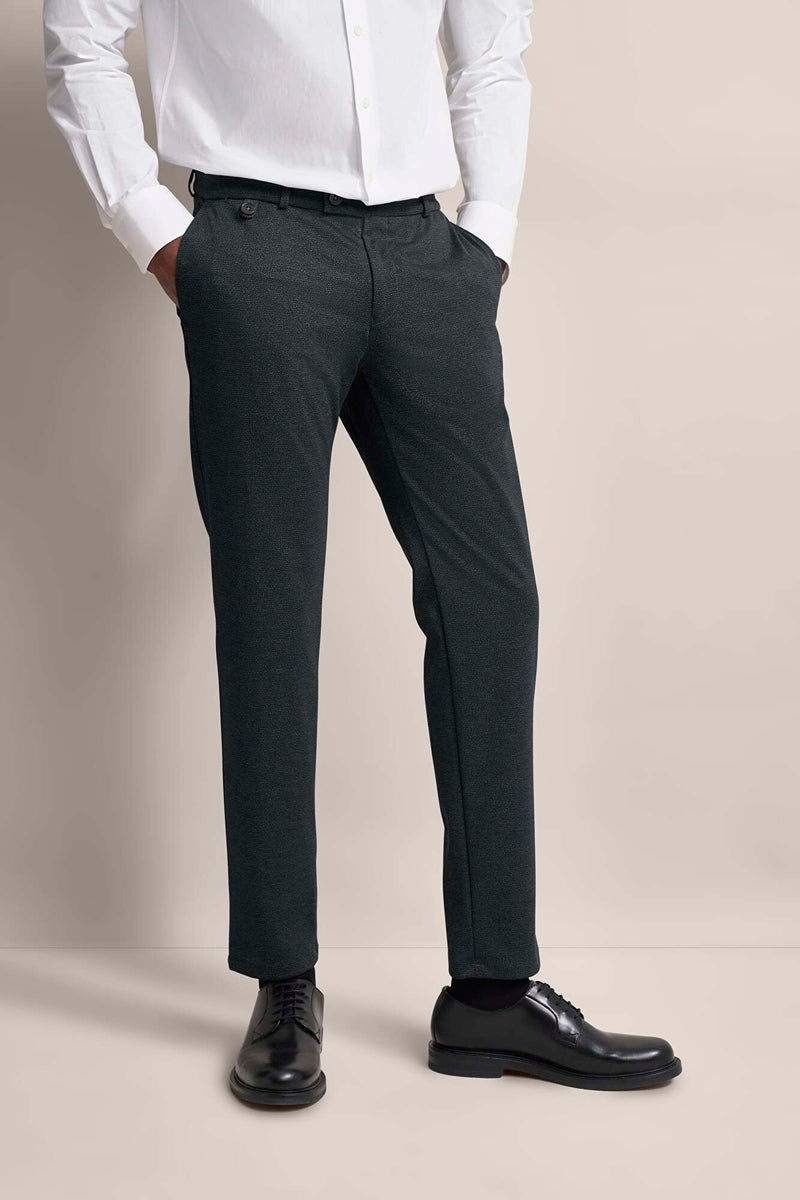 Bugatti Chinos with Modern cut in Dark Grey