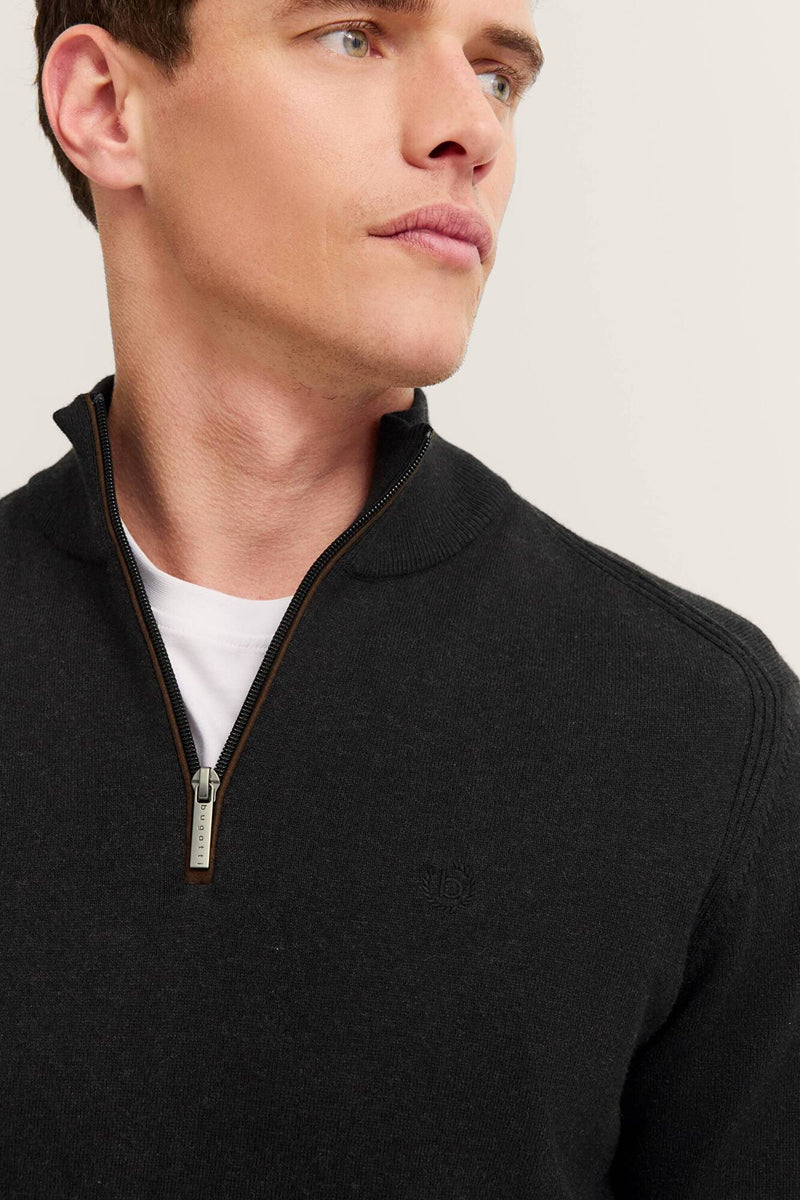 Bugatti Knit Half-Zip sweater