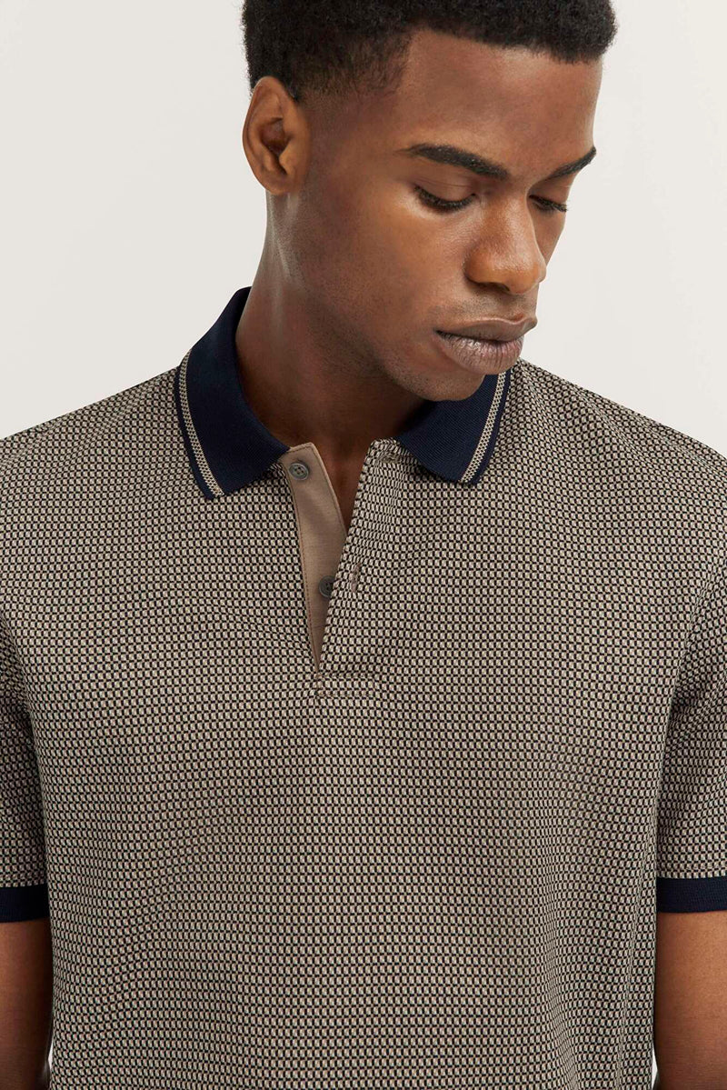 Bugatti Polo in Taupe