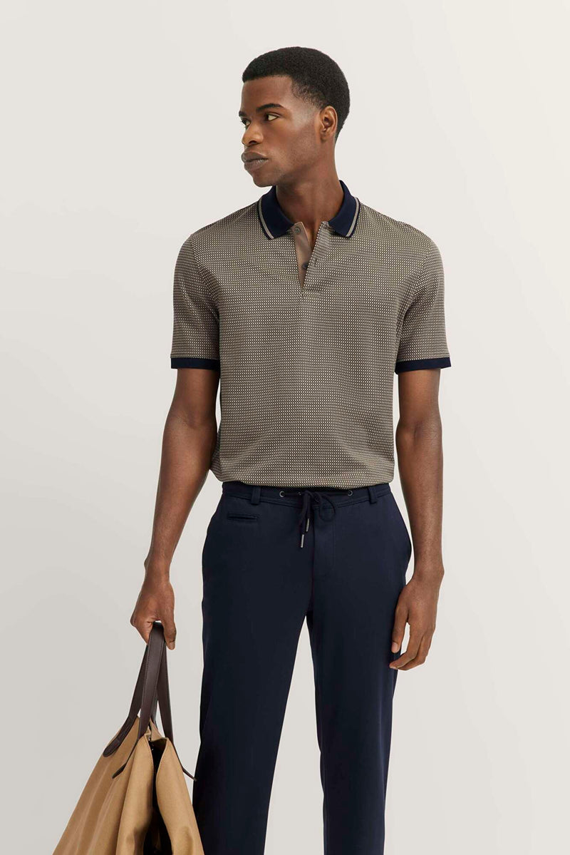 Bugatti Polo in Taupe
