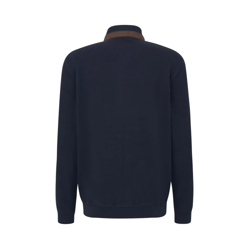 Bugatti Jacket with Blended Fabric in Navy