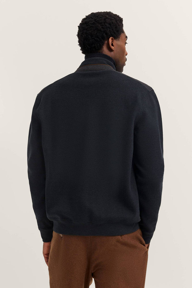 Bugatti Long Sleeve Full Zip Knit Jacket with Diamond Quilting