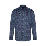 Bugatti Navy Based Floral Print Shirt