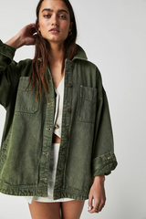 Free People Madison City Denim Jacket