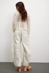 Free People Good Luck Mid Rise Barrel Jeans