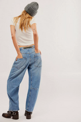 Free People Moxie Pull-On Barrel Jeans