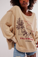 Free People Graphic Camden Pullover