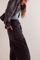 Free People Moxie Pull-On Barrel Jeans