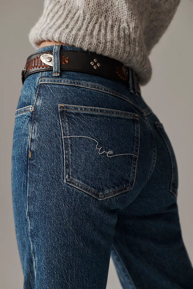 Free People Risk Taker Mid-Rise Jeans