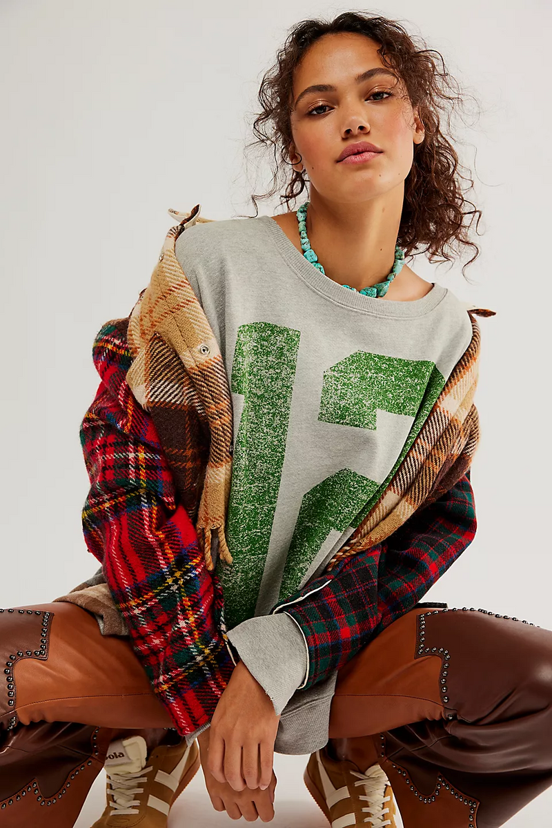 Free People Graphic Camden Pullover