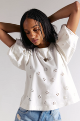 Free people Jessie Eyelet Tee