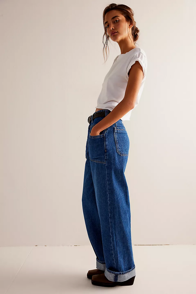 Free People Palmer Cuffed Jeans