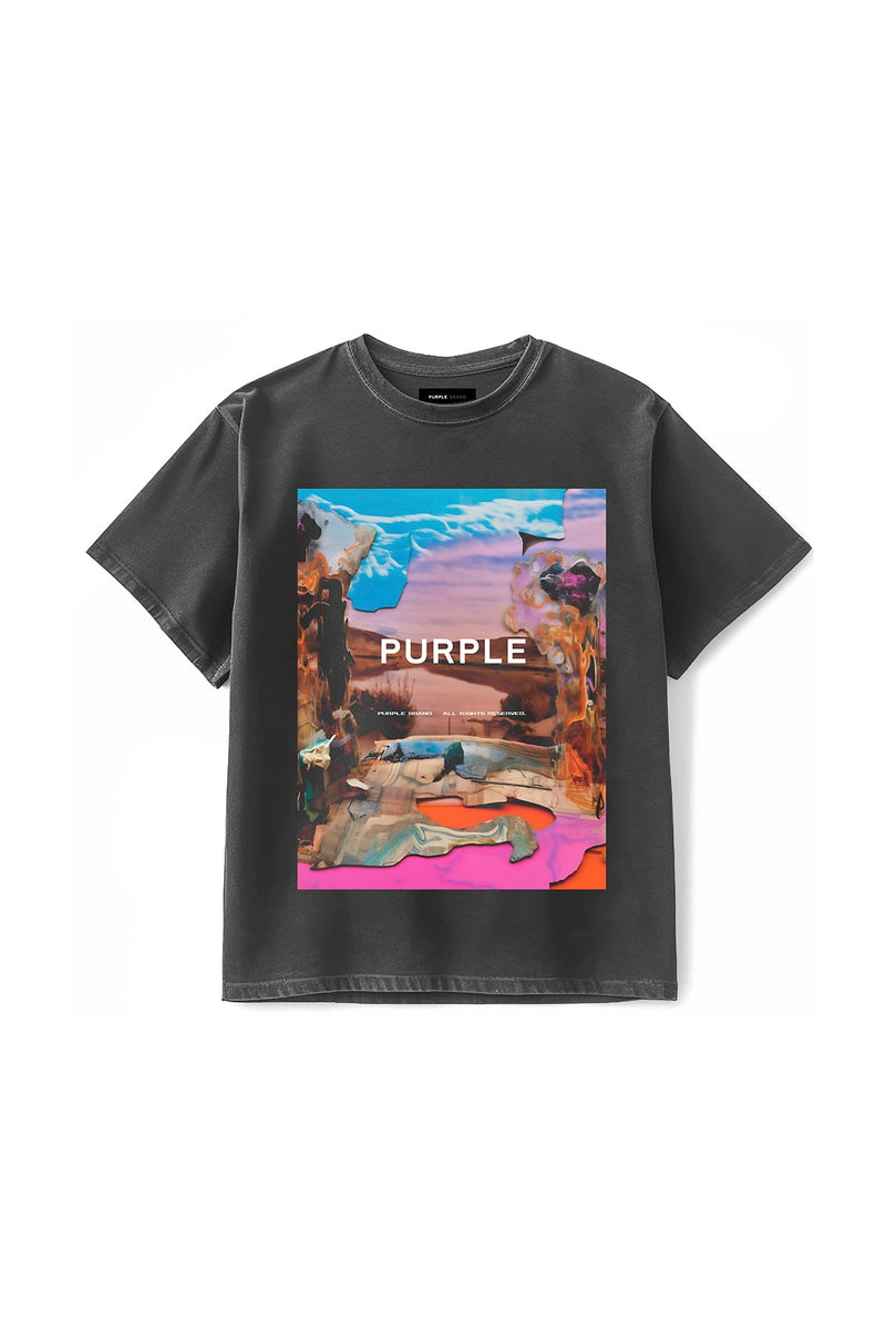 Purple Brand Textured Jersey SS T-Shirt