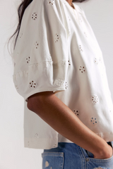 Free people Jessie Eyelet Tee