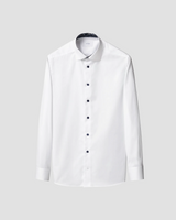 Eton White Floral Effect Signature Twill Shirt