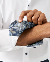 Eton White Floral Effect Signature Twill Shirt