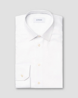ETON White signature slim-fit Pointed Collar Shirt