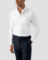 ETON White signature slim-fit Pointed Collar Shirt