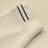 BOSS Zip-neck sweater in organic cotton with mixed structures