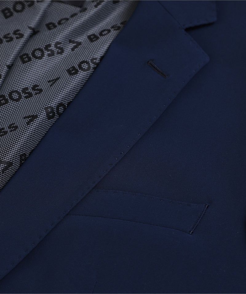 BOSS P-Huge slim-fit suit in dark blue