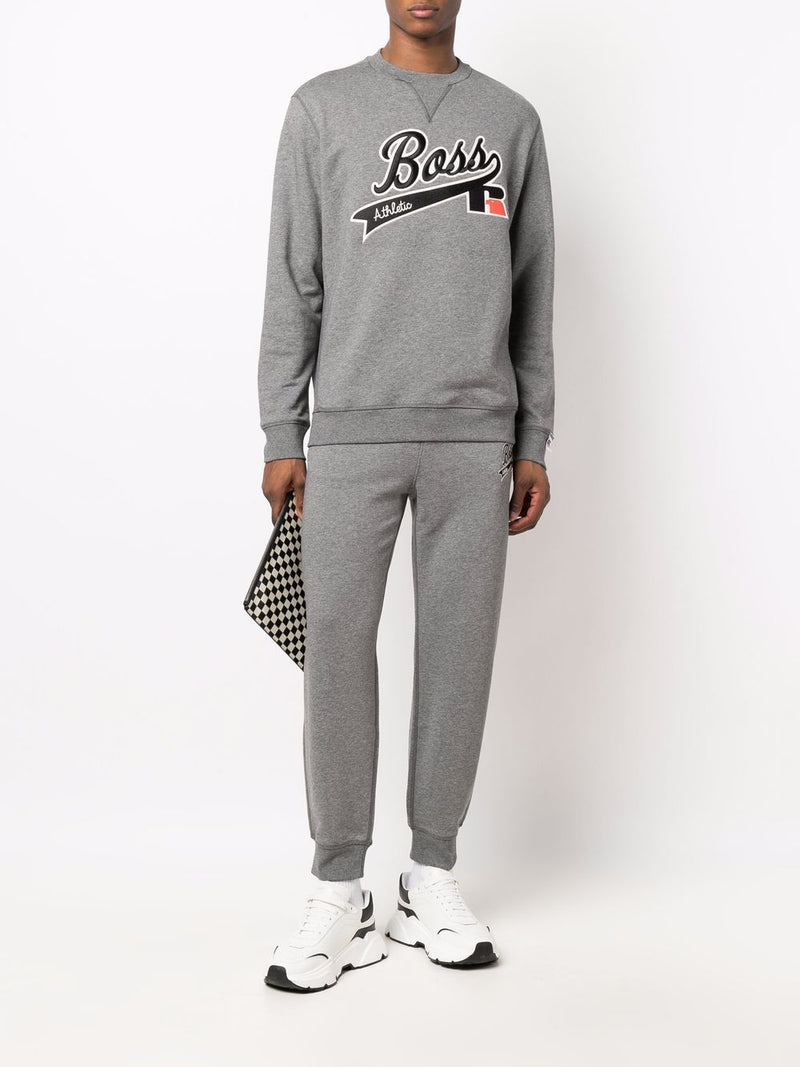 BOSS x Russell Athletic cotton-blend sweatshirt with exclusive logo