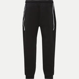 BOSS Hover Cotton-blend tracksuit bottoms with binding and branding