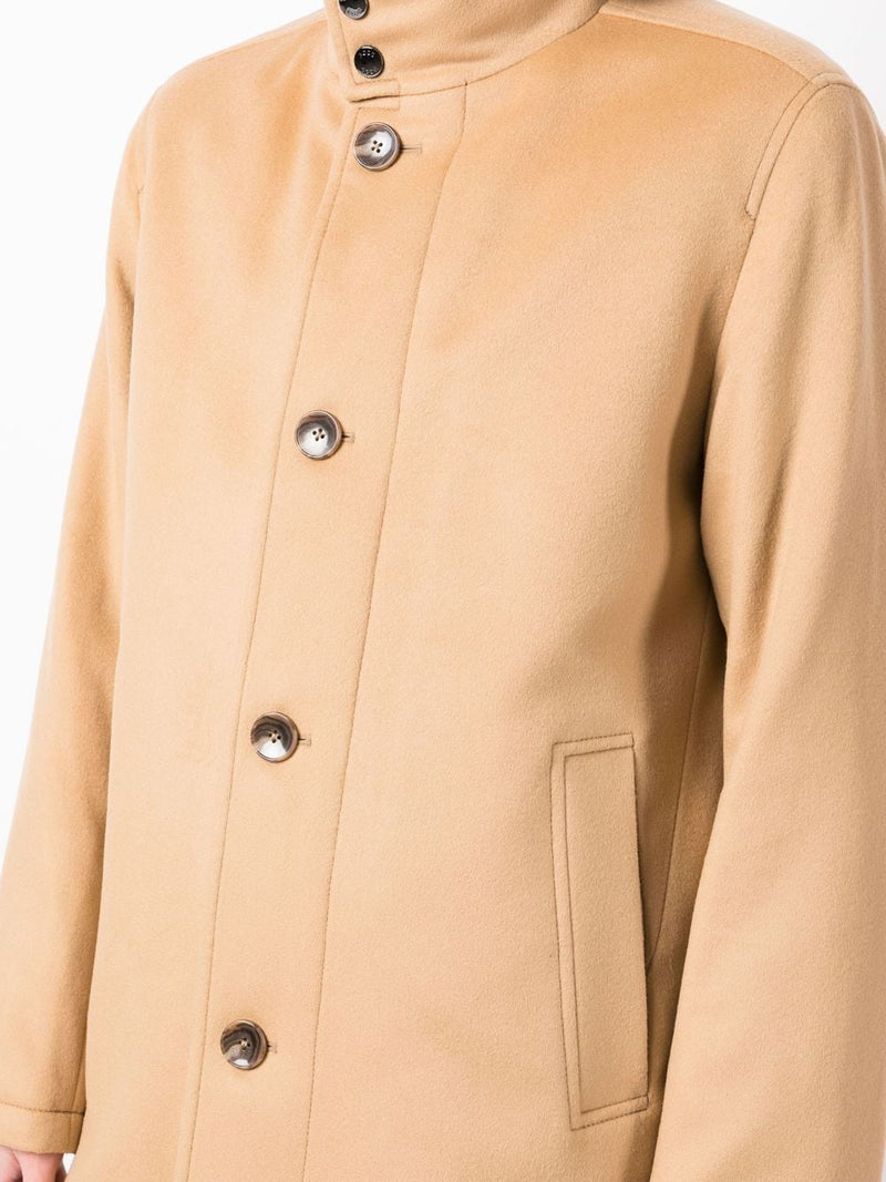 BOSS WOOL-CASHMERE COXTAN COAT WITH INNER LAYER