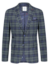 A Fish Named Fred Green/Blue Check Blazer