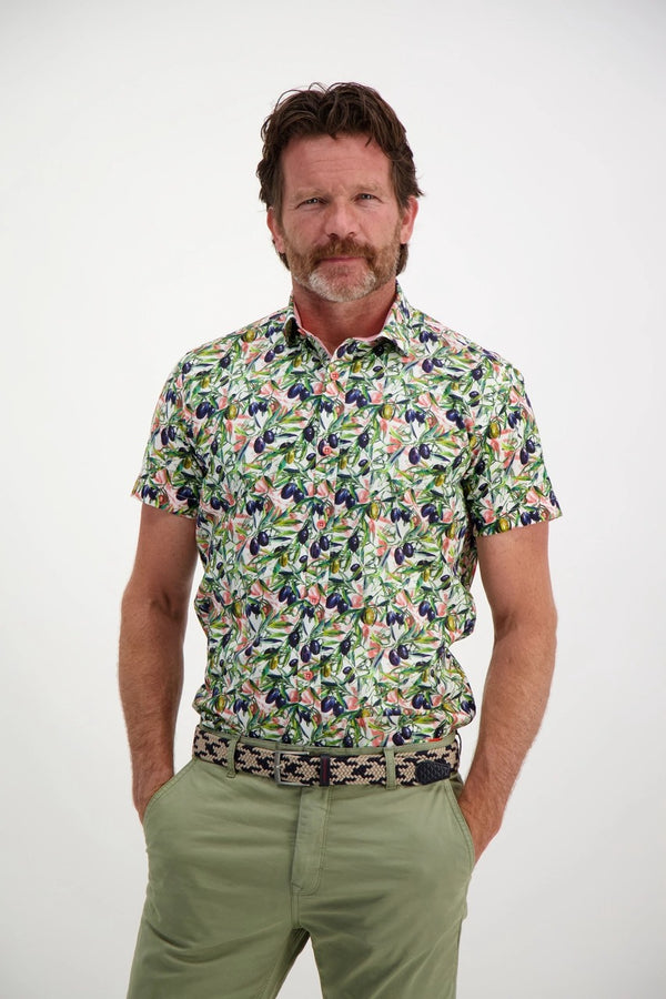 A Fish Named Fred Short-Sleeve Shirt in Olives