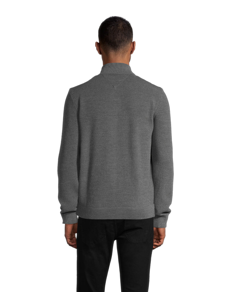 Josh Full Zip Nylon Front Sweater