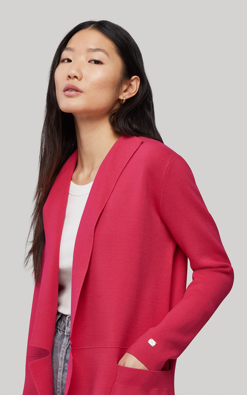 Soia & Kyo BENELA straight-fit mid-length sustainable coatigan