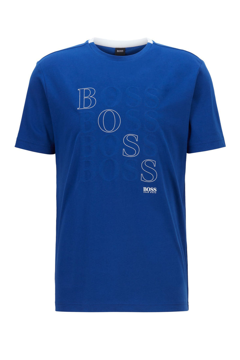 Boss Teeonic Regular-Fit Logo T-Shirt In Bionic® Single Jersey