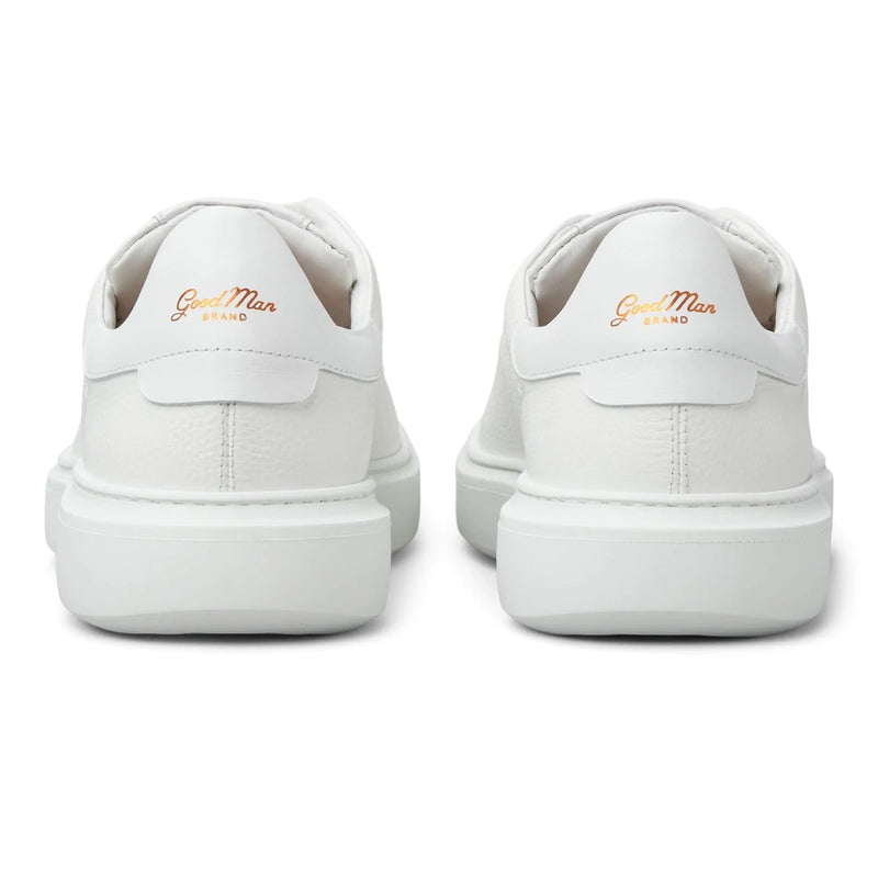 Good Man Brand Pebble Leather Low-Top Sneaker in White