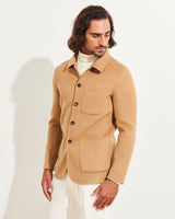 Patrick Assaraf Wool Cashmere Chore Jacket