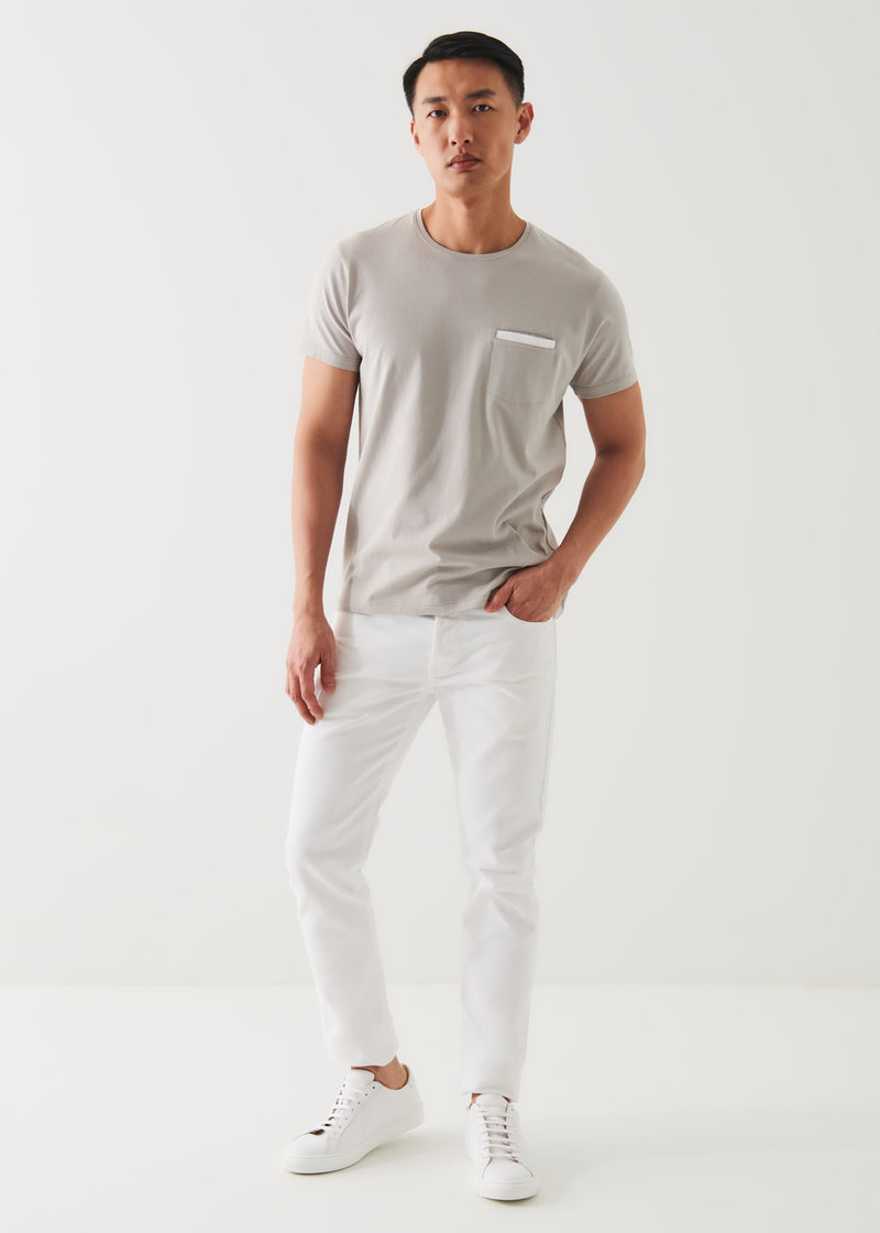 Patrick Assaraf Pima-Cotton Stretch Pocket T-Shirt