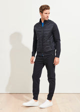 Patrick Assaraf Stretch Quilted Track Jacket