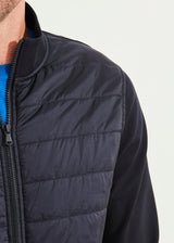 Patrick Assaraf Stretch Quilted Track Jacket