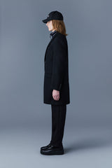 Skai Z 3-in-1 wool-cashmere coat with down bib and liner in Black