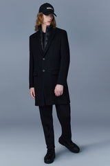 Skai Z 3-in-1 wool-cashmere coat with down bib and liner in Black