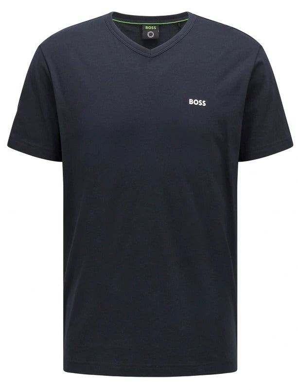 BOSS V-neck tee in stretch cotton
