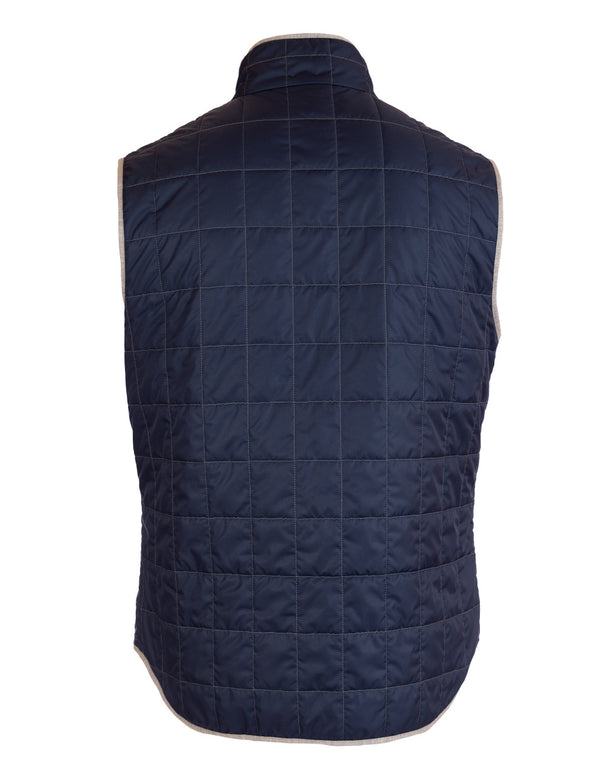 WATERVILLE Printed Box Quilted Vest
