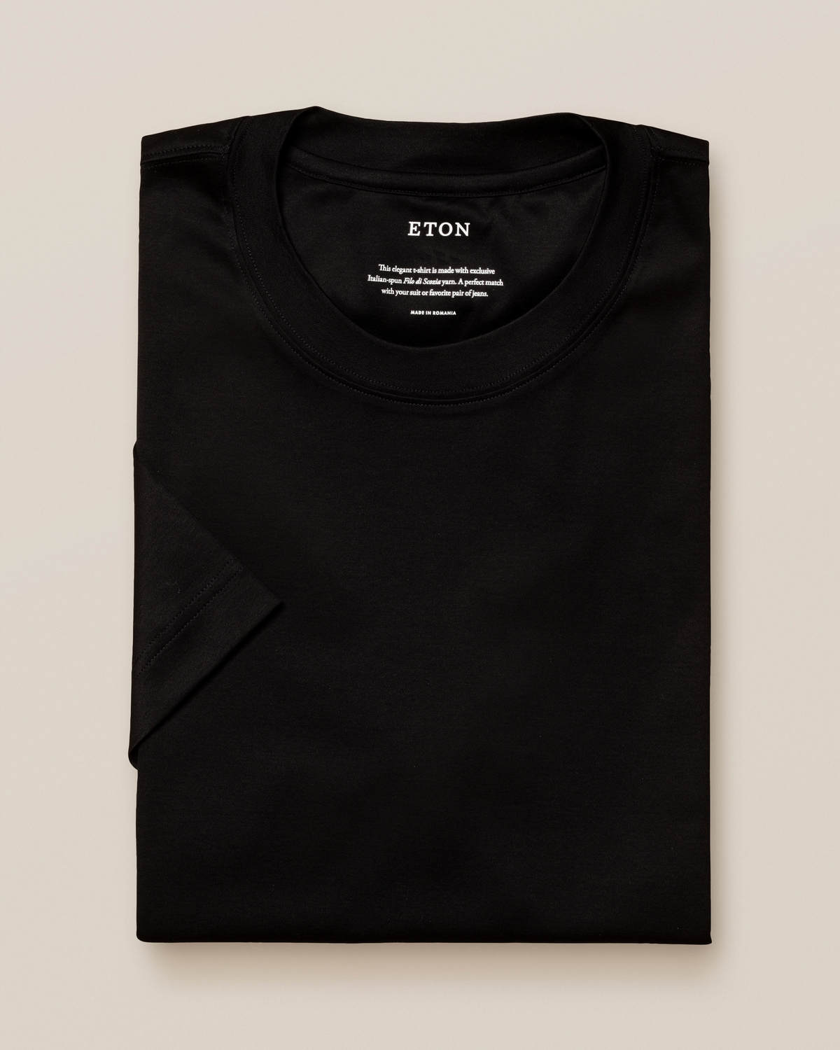 Eton Filo di Scozia T shirt Black L