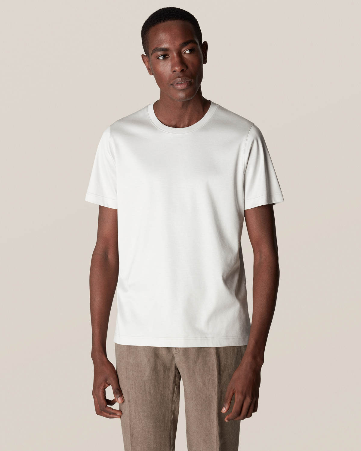 Eton Filo di Scozia T shirt Off White M